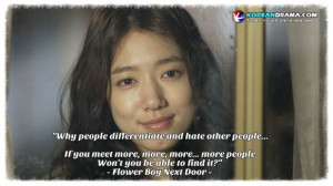Korean Drama Quotes] Flower Boy Next Door