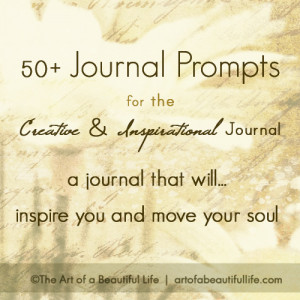 50 Inspirational Journal Prompts