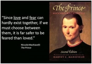 Machiavelli quotes fear and love