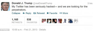 ... rap lyric, replacing it with a tweet addressing the hacking incident