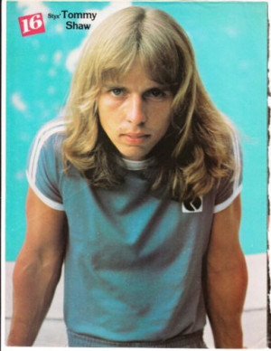 tommy shaw is a pretty princess - well, it is 16 magazine...LIVED ON ...