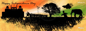 Happy Independence Day with Indian Culture Facebook Cover