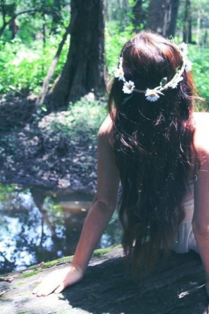 flower crown, flowers, girl, hair, hipsta, hipster, nature, pretty ...