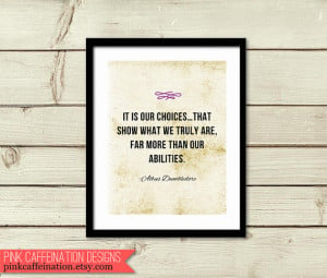 Inspirational Quote Print for New Graduates - Harry Potter Quote from ...