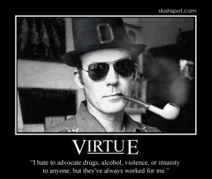 Wednesday Quotes #5: Hunter S. Thompson (the great writer of 