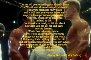 This is one of my most favorite quotes. Great movie indeed