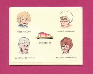 THE GOLDEN GIRLS A Field Guide - F unny Golden Girls Greeting Card ...