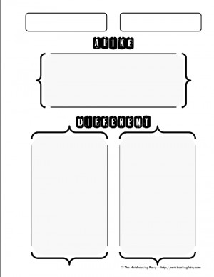 can be used for comparing and contrasting any two things