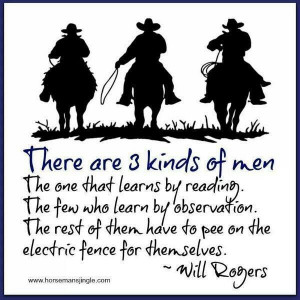 There Are 3 Kinds Men by Will Rogers