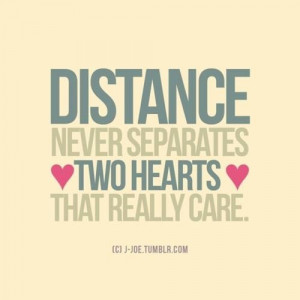 Love at long distance quote