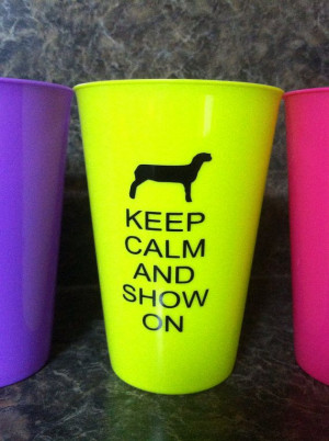 Keep calm and show on.