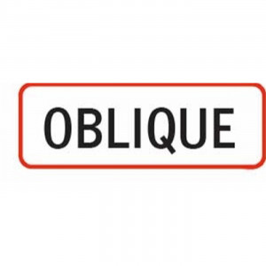 Oblique Label 1 1/2