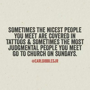 Sometimes the nicest people you meet are covered in tattoos ...