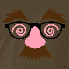 brown disguise fake moustache and glasses with crazy eyebrows t shirts ...