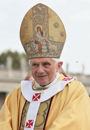 Pope Benedict XVI held a powwow for visiting American bishops Friday ...