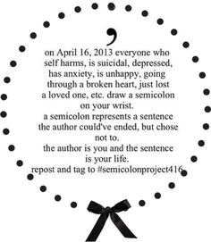 the semicolon project.