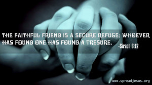Word of God wallpapers-Bible Quotations-The faithful friend is a ...