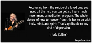 Recovering from the suicide of a loved one, you need all the help you ...