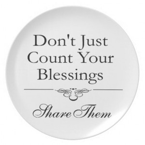 Share Your Blessings Dinner Plates