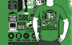 The Sheldon Cooper quotes tee includes such memorable musings as, “I ...
