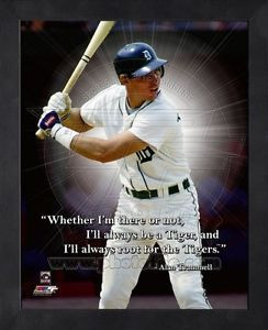 ... Alan Trammell Detroit Tigers 8x10 Black Wood Framed Pro Quotes Photo
