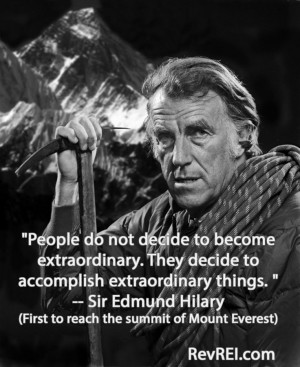 ... Edmund #Hilary (First to reach the summit of Mount Everest) #quote