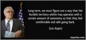 More Les Aspin Quotes