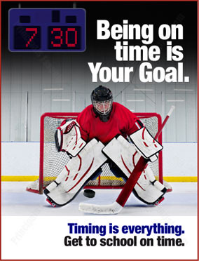 Hockey Tardy Prevntion School Poster