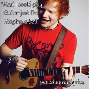 Ed Sheeran - @ed.sheeran.lyrics Instagram Profile - INK361