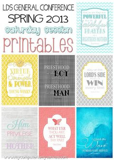 is my canvas lds conference printables saturday session more lds ...