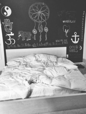 Room decoration design cute tumblr rooms quotes words bed wow love ...