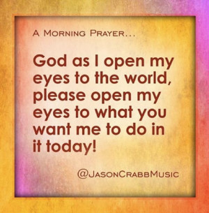 God as I open my eyes...