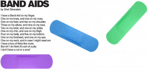 ... band aids pass out copies of shel silverstein s band aids poem from