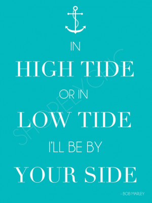 High Tide or Low Tide Anchor Print. $24.00, via Etsy.