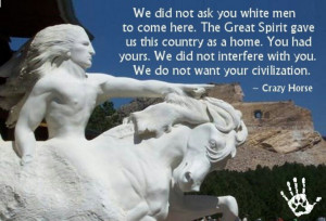 Quote by Chief Crazy Horse} So sad....smh.: Crazy Horses, American ...