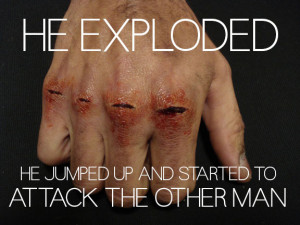 ... to attack the other man, the younger brother of an old college friend