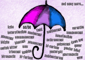 Bisexual umbrella - version 2 by Drynwhyl