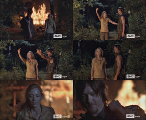 Beth Greene (Emily Kinney) and Daryl Dixon (Norman Reedus) in Episode ...