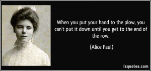 Women Rights Alice Paul Quotes