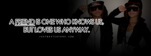 Click to view a friend is one who knows Facebook Cover Photo