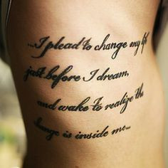 Dream Quotes Tattoos Tattoo quotes