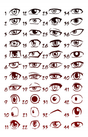 manga eyes shonen by godsartist manga anime traditional media drawings ...