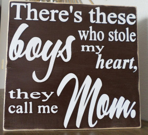 ... mom-boy stole my heart sign-new mom gift-nursery sign-gift for mom-son