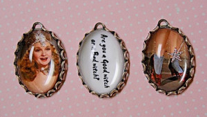 pcs// WIZARD of OZ-GLINDA the Good Witch Charm set in 25X18mm ...