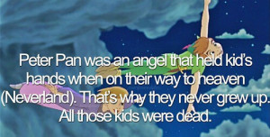 ... tags for this image include: angel, heaven, peter pan and quotes