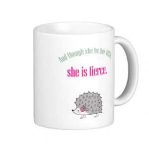 inspirational quote mug cute hedgehog mug for her
