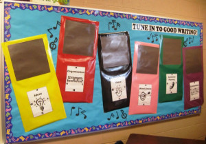 Traits of Writing--Tune into Good Writing bulletin board