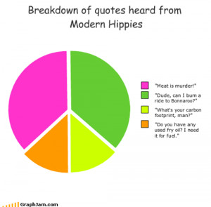Breakdown of quotes heard from Modern Hippies