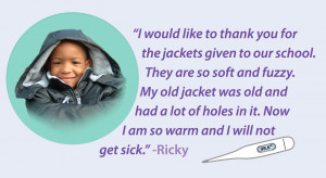 Warm and our Coats for Kids Foundation provide new winter coats ...