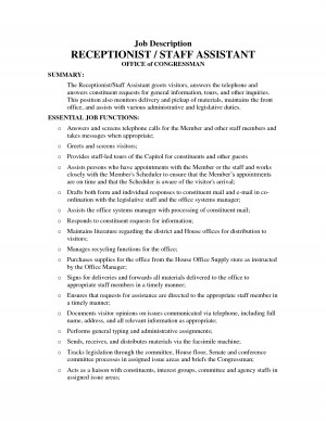Front Office Medical Assistant Job Description